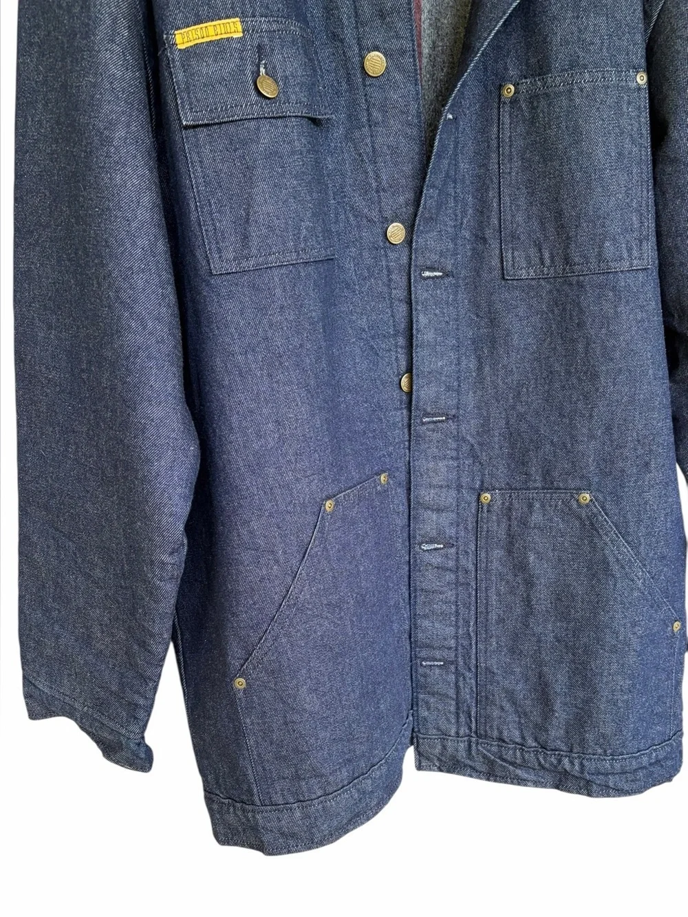 Prison Blues Lined Rigid Dark Blue Denim Yard Coat